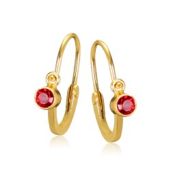 Bebi-gyermek-fulbevalo-piros-koves