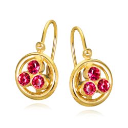 Bebi-gyermek-fulbevalo-piros-kovek