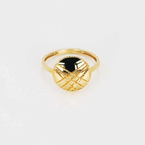 Arany, kordirdrótos, kerek gyűrű - 6084