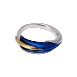 Kék titánium gyűrű – MR