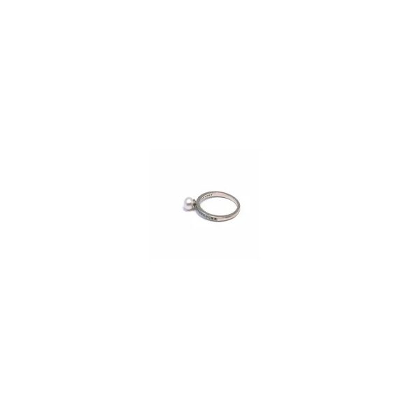 Gyöngyös és köves gyűrű  - R-0085/Ag 925+ Rh