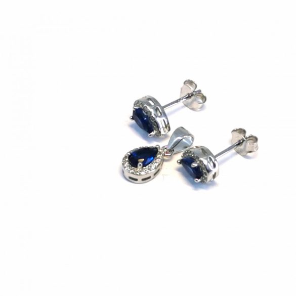 Csepp-stekkeres-fulbevalo-es-medal-S-0070/Ag-925-R